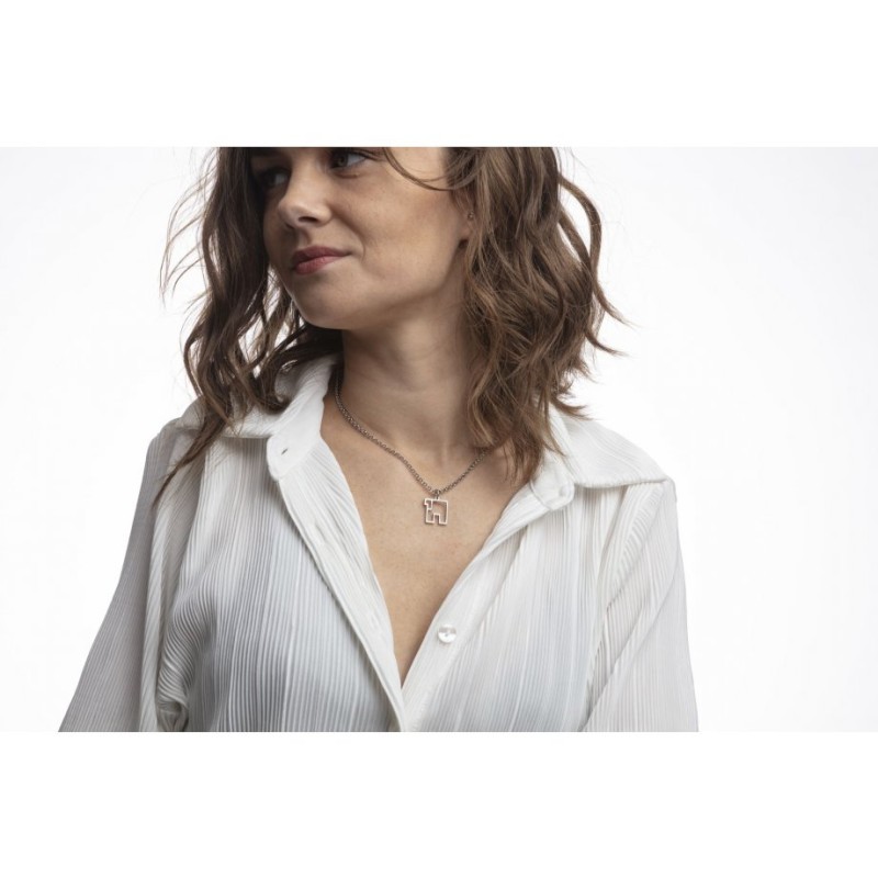 עדי סידלר שרשרת נירוסטה Contemporary S... | תליון יהודי